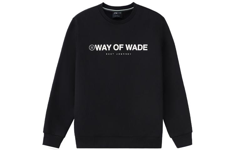 Li Ning Wade Collection Sweatshirts Men s Black Crew Neck Thickened Regular AWDR839-1 XL