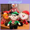 Christmas Santa Reindeer Snowman Soft Plush Figure For Festive Home Decor