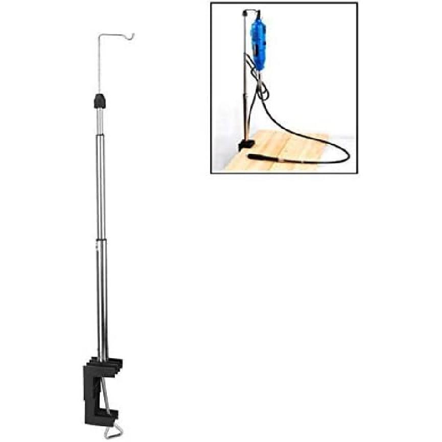 Flex Shaft Motor Hanger for Rotary Tool, Retractable Electric Mill Stand Clamp Grinder Accessories flex shaft stand rotary grinder hanger, flex shaft