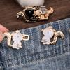 Waist Tightening Clip Squirrels Waist Tighten Pins for Jeans Clothing Accessories Pants Fitness Pin Waist Buckle 3/6PCS