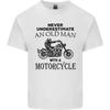 Old Unisex With a Motorcycle Biker Motorcycle Unisexs Light Cotton TShirt