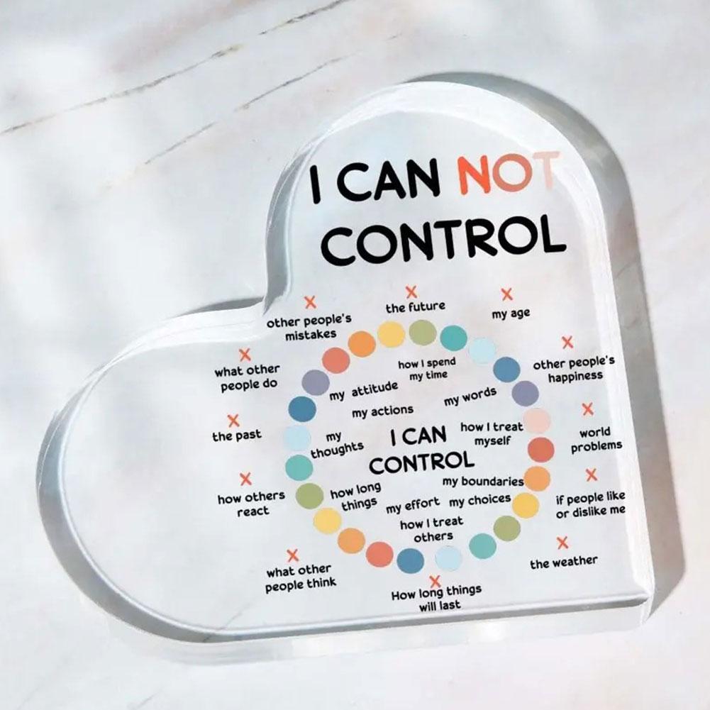 Mental Health Decor, Psychotherapy Affirmations Heart Acrylic Sign, Therapy & Counseling Office Decor Heart-Shaped Acrylic Sign