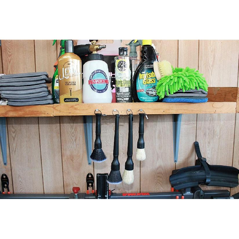 Ultra-Soft Detailing Brush Set, Comfortable Grip And Scratch-Free Cleaning For Exterior, Interior Panels, Emblems, Badges, Gauge Cluster,