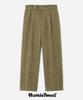 YALE Harris Tweed Pure Wool 1 Tuck Slacks Brown