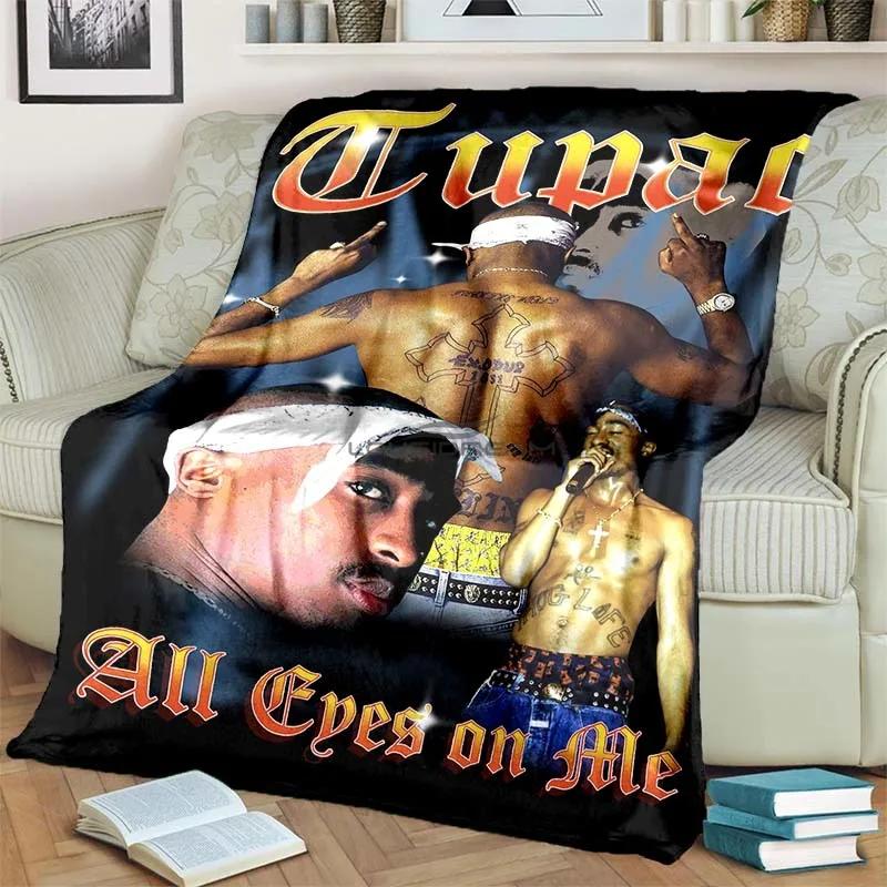 6 Size Rap Singer 2Pac Blankets 3D Printing Comfortable and Soft Picnic Blanket Gift To Family or Friends picnic blanket