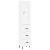 White Highboard 13.6  X 13.4  X 70.9  (W X D X H) Particleboard