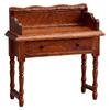 Detailed 1/12 Scale Miniature Study Desk European Design Wooden Furniture Model For Doll House Realistic Room Setting