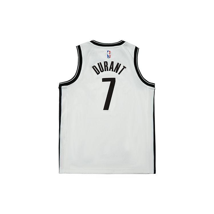 Nike T-Shirt Letter Logo Print Sports Quick-Dry Breathable Basketball Jersey Brooklyn Nets Durant 7 Kids Tops 3Z2B7BZ1P-NYNKD
