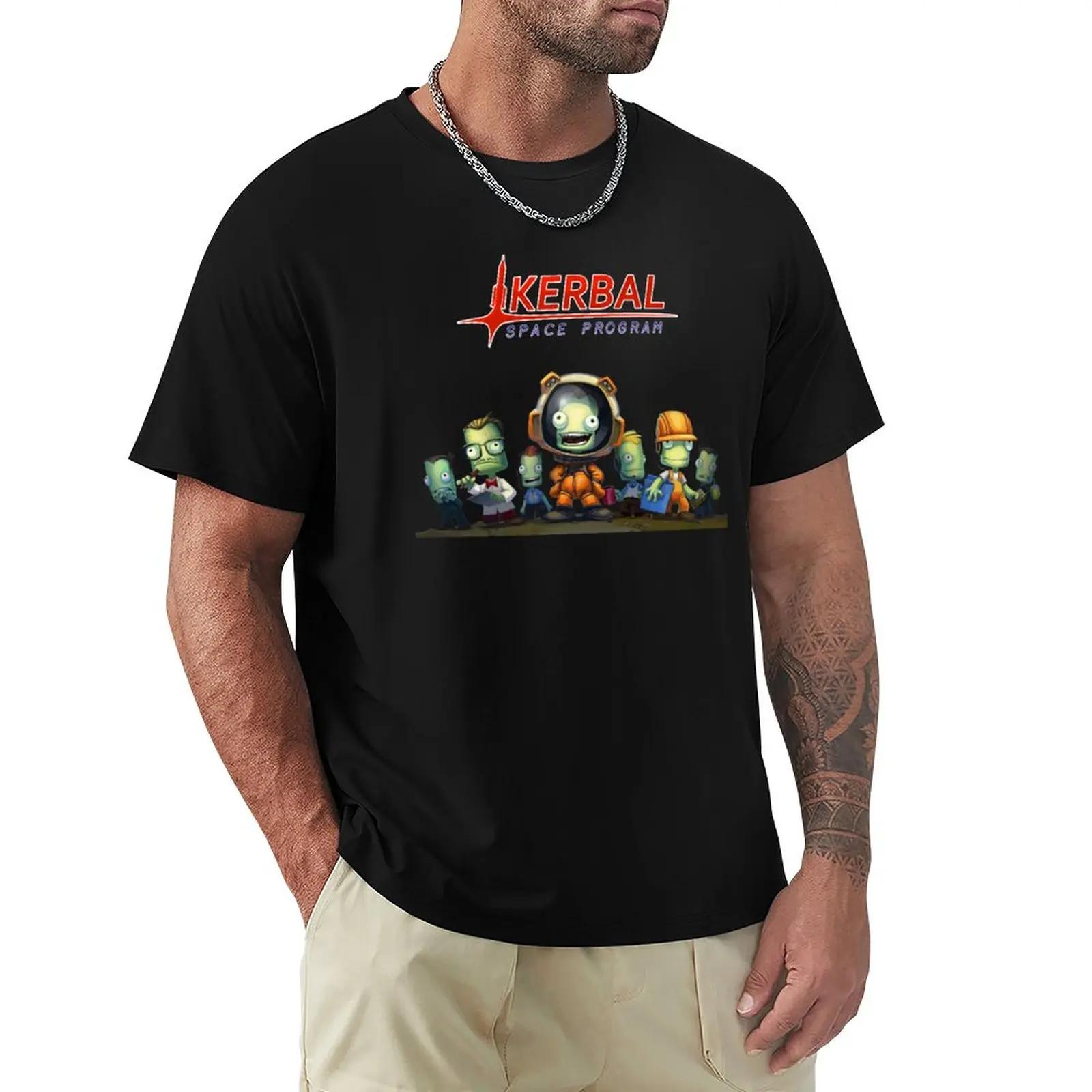 cotton t-shirts for men Kerbal Space Program KSP Team Tsh... XXL
