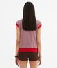 Minasu Color Combination Stripe Sleeveless_Red