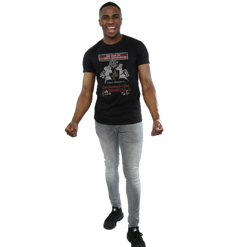 101 Dalmatians Mens Retro Poster Cotton T-Shirt