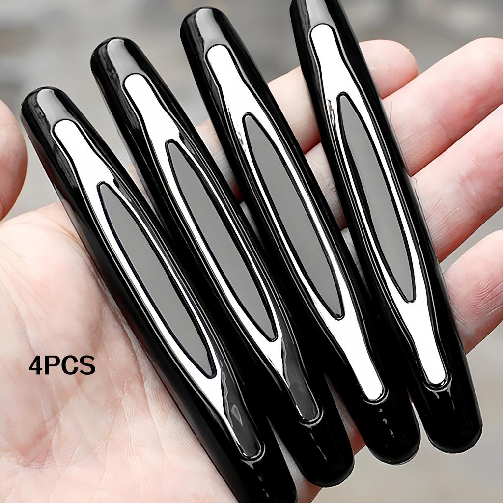 4Pcs Car Door Anti-Collision Strips Thickened Anti-Collision Stickers Body Anti-Scratch Strips Bumper Protection Stickers Modification Interior