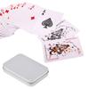 Metal Rectangle Silver Color Playing Cards Storage Box Money Coin Holder Box Candy for Key for Case Business Card Storag