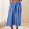 Women Casual Skirt Lightweight Elegant A-Line High Waist Summer Beach Vacation Skirts