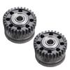 Metal Extruder Gears Perforated Design Hardened Steel Extruder Gear Kit for PLA PETG ABS Printing Replacement for K2 Plus
