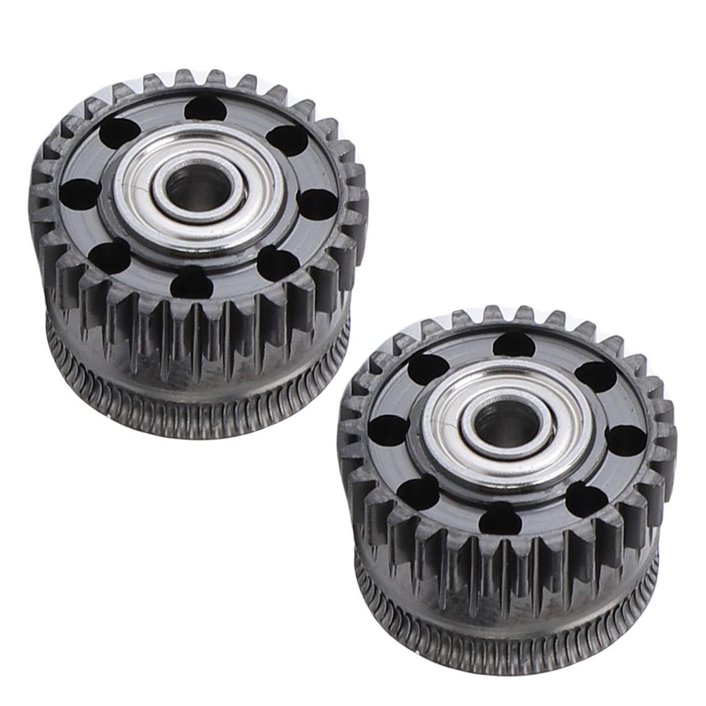 Metal Extruder Gears Perforated Design Hardened Steel Extruder Gear Kit for PLA PETG ABS Printing Replacement for K2 Plus
