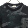 Saint Laurent Mohairmischung Camouflage-Muster Langarm-Kommandopullover Herren Gebraucht