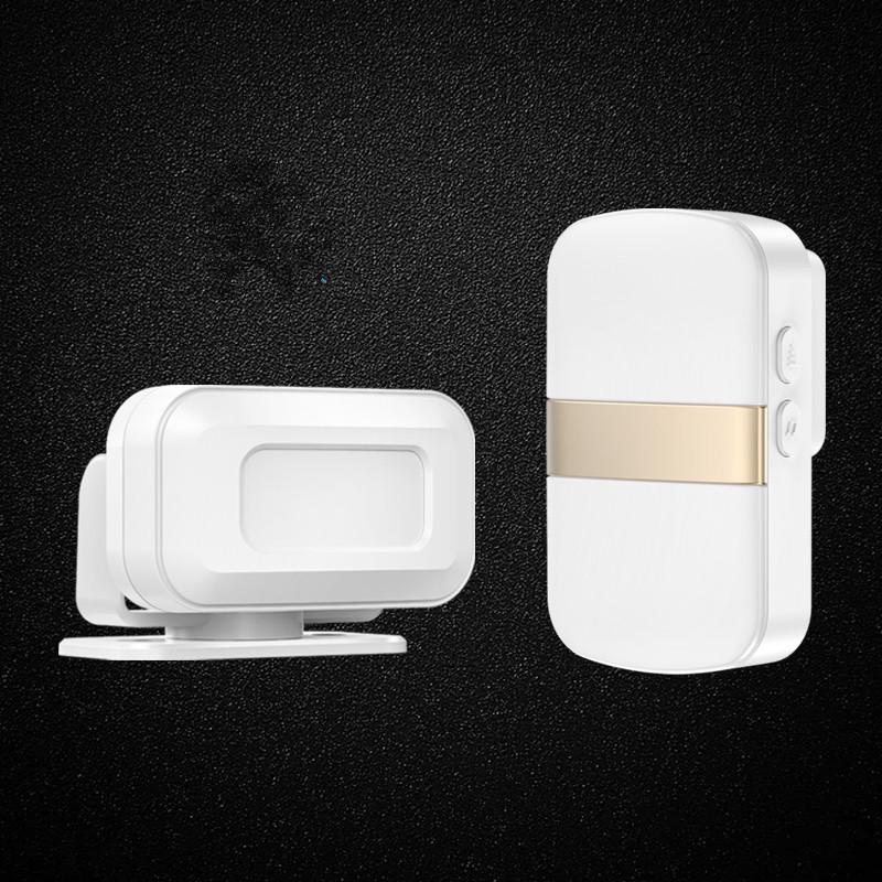 Visitor Entry Sensor Doorbell with Voice Greeting for Store Entry