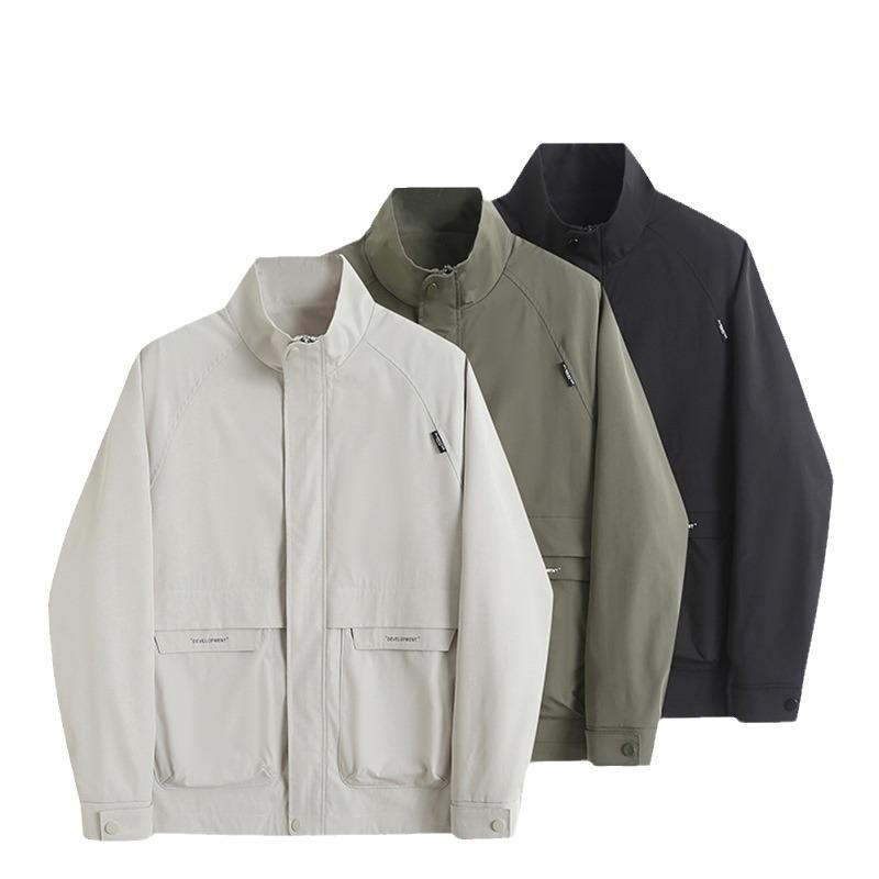 A Wholesale Spring Stand-Up Collar Jacket For Men'S New Korean Version Of Casual Jacket, Top, Tooling Autumn Tide Brand