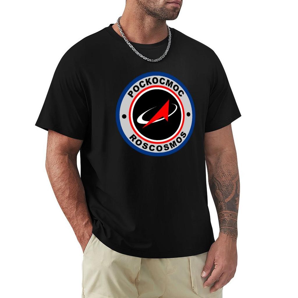 Roscosmos TShirt Casual Loose Fit Short Sleeve TShirt