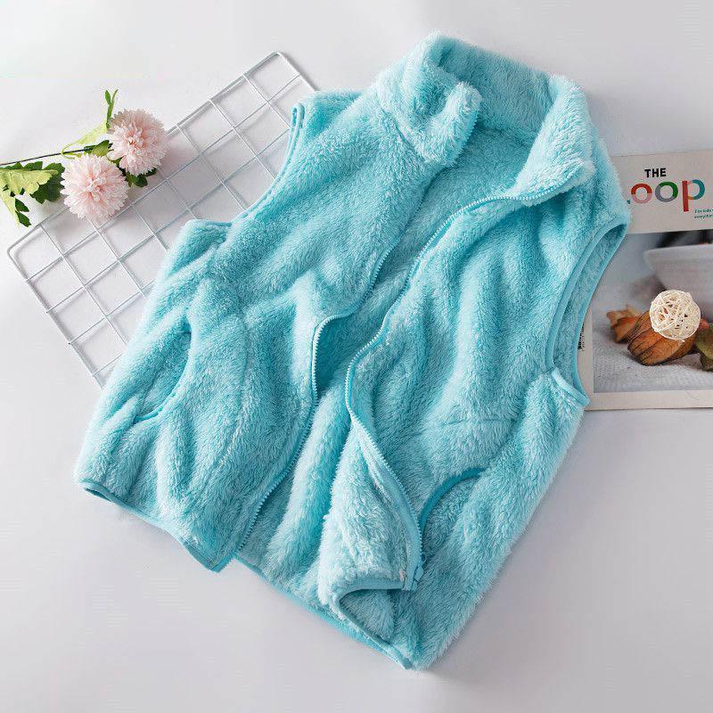 Fleece Vest Tank Tops Women Autumn Winter Zipper Sweatshirt Sleeveless Jacket Cardigan Warm Streetwear Waistcoats