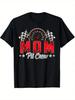 Racing Family Mom Pit Crew TShirt For Race Car Birthday Party