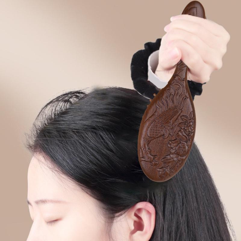Sandalwood Air Bag Massage Comb Carving Hair Comb Professional Healthy Massage Brush High Quality Hairbrush