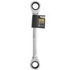 JCB Double-ended Ratchet Ring Spanner 18x19mm Cr-V 12-point