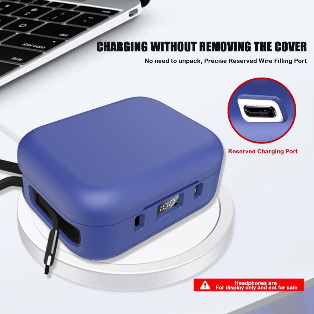Silicone Protective Case with Hook Shockproof Earphone Cover Anti-fall Headphones Shell for Soundcore P41i Accessories