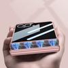 GKK For Samsung Galaxy Z Flip7 5G Case Magnetic Hinge Protection PC Phone Cover with Anti-Spy Tempered Glass Film