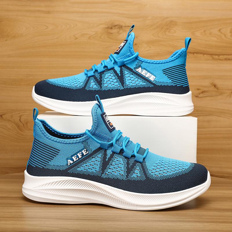 

Новая мужская сетчатая дышащая повседневная мужская обувь модная легкая спортивная обувь кроссовки 47 синий