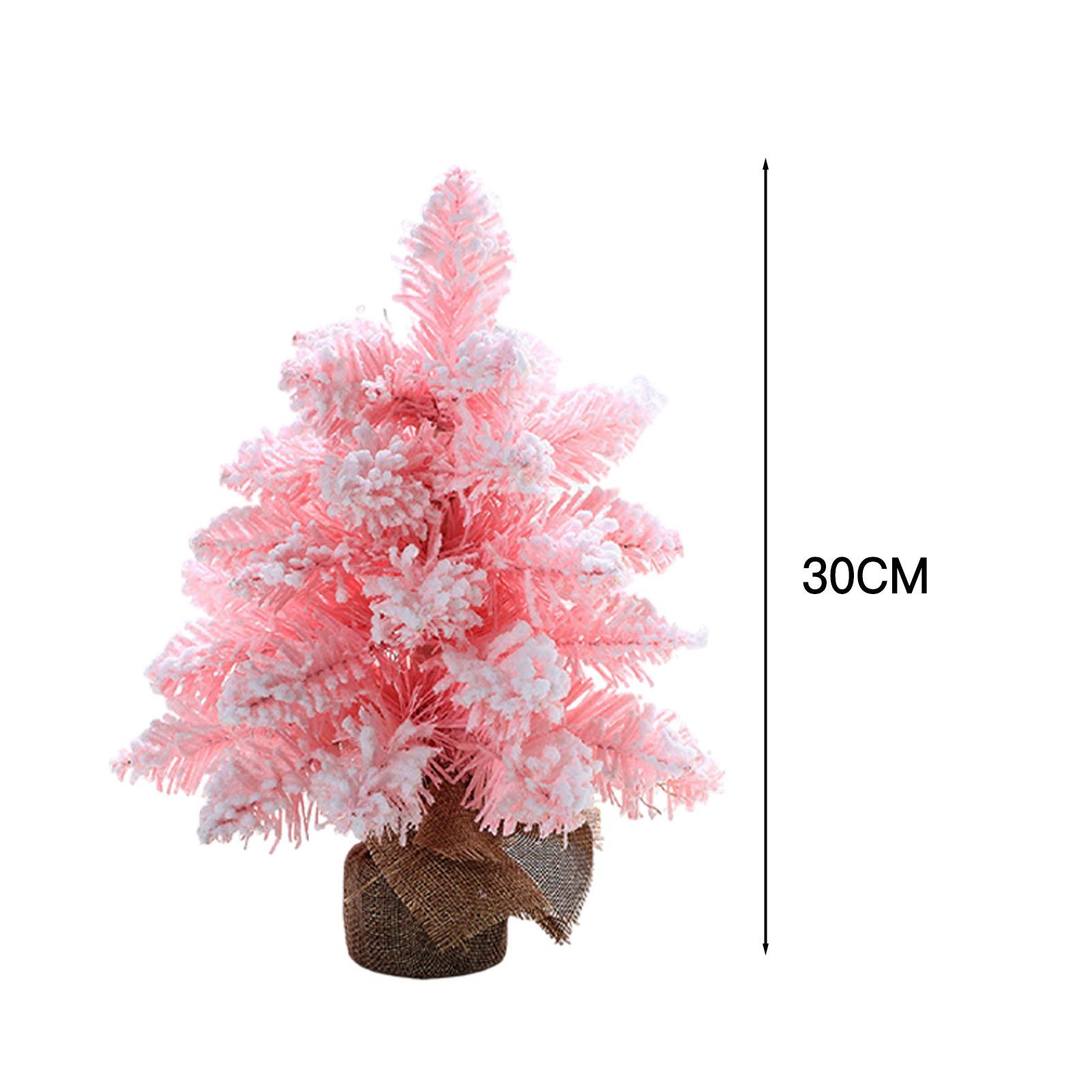 

30см/45см/60см Розовая Рождественская Елка Искусственная Мини Настольная Рождественская Елка для Дома Вечеринки DIY Украшение Новогодний Подарок Navidad 2025