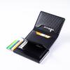 Carbon Fiber Credit Card Holder Wallet Men Rfid Smart Meral Thin Slim Pop Up Minimalist Wallet Small Black Purse Metal Wallet