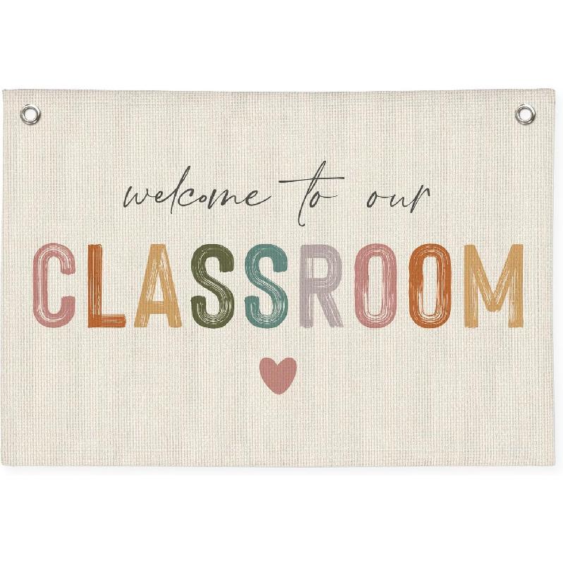 Calming Corner Cozy Corner Banner, Boho Classroom Decor, Calming Strategies Mental Health Wall Hanging Banner Flag Decor for Classroom, Positive