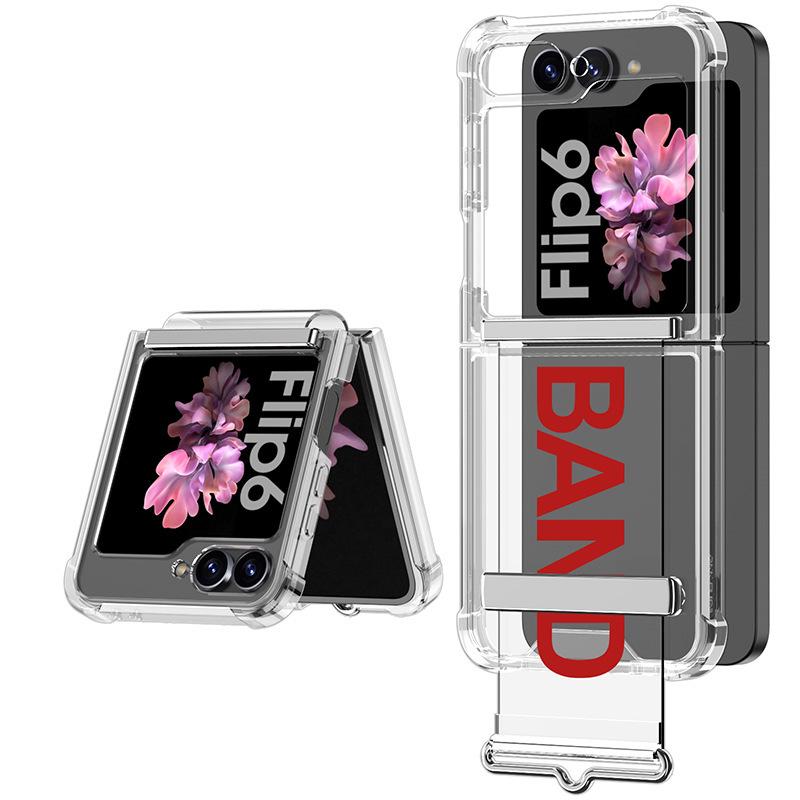 

Samsung Z Flip6 Airbag Wrist Strap Ultra-Thin Transparent Phone Case Samsung Z Flip 6