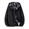 Men's Large Size Autumn Trendy Printed Coat Reversible Jacket