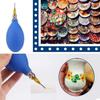 Pottery Precision Applicator Set with Plastic Steel Needle Funnel Ceramic Precision Tip Applicator Glaze Silicone Squeeze Bottle