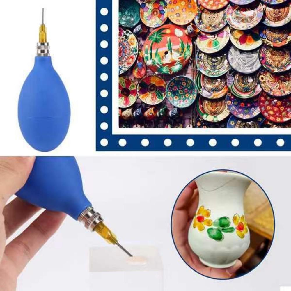 Pottery Precision Applicator Set with Plastic Steel Needle Funnel Ceramic Precision Tip Applicator Glaze Silicone Squeeze Bottle