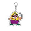 Super Mario Acrylic Keychain Cartoon Figure Super Mario Pendant Layered Style Collectible Present Designed for Fans