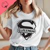 Love Mom Top Mother's Day T-shirt Super Mom Super Hero Mother's Day T-shirt Women's Clothing T-shirt Women's Comfortable Top