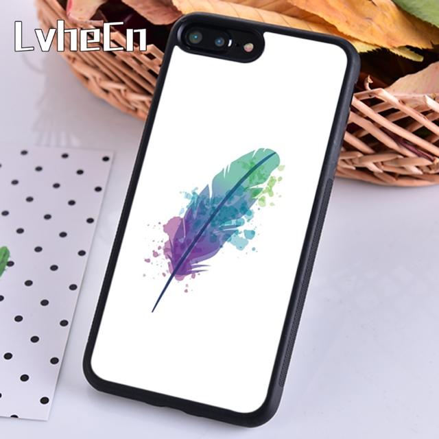 Watercolor Feather Pattern Design Phone Case For iPhone 17 Air 13 12 Cover For Apple 14 15 16 Pro Max Plus iPhone 11pro max