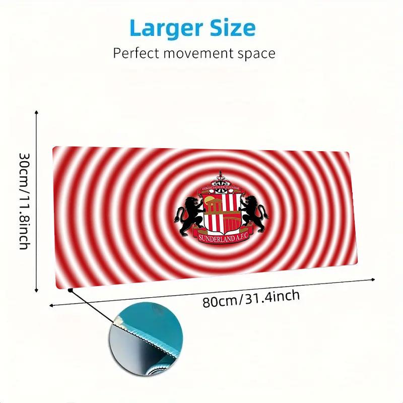 Sunderland A.F Large Size Mouse Pad Large Gaming Table Cushion Non-slip Laptop Tablet Big Mousepad XXL Mat Mini PC Playmat With Lock Edge