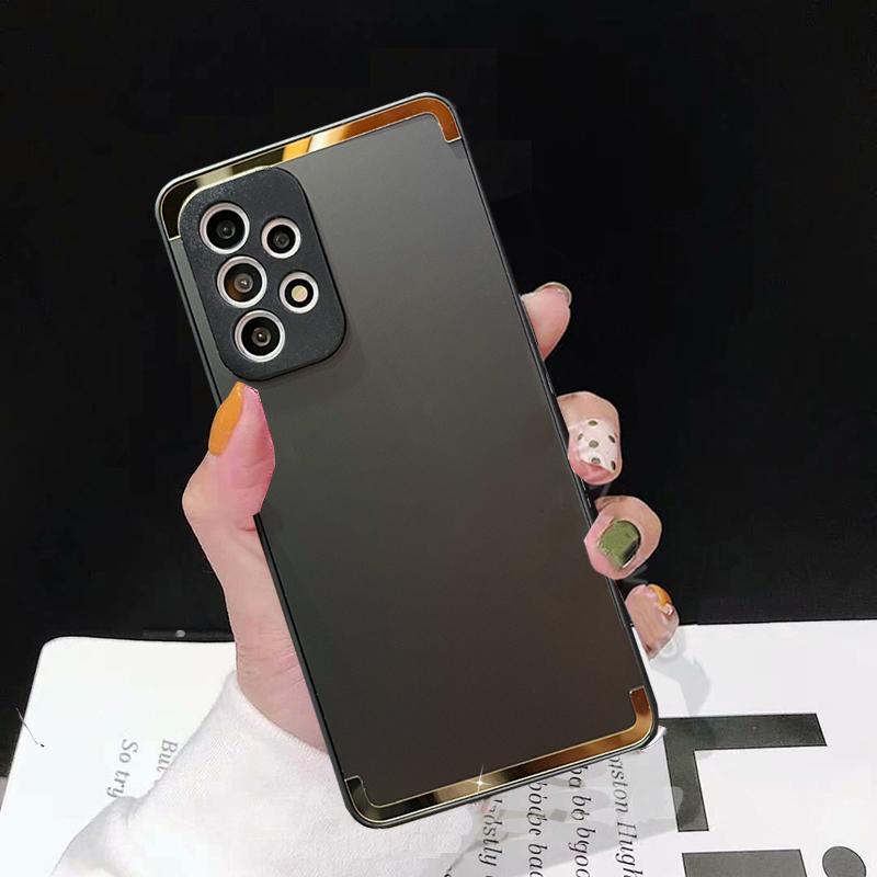 

Матовый мягкий силиконовый чехол с зеркальной рамкой для Samsung Galaxy A53 A33 A73 A23 A12 A51 S20 S21 S22 Redmi Note 11 10A 10C iPhone 14 13 12 11 Pro Max Samsung Galaxy A13 4G чёрный