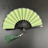Mini Folding Fan with Tassels Lightweight Chinese Style Paper Handheld Fan Portable Summer Cooling Fan Decoration Party Costume Accessories