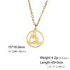 Dreamtimes Trendy Gymnastics Female Gym Sport Yoga Dance Pendant Chain Necklaces Women Girl Choker Party Gift Jewelry Wholesale