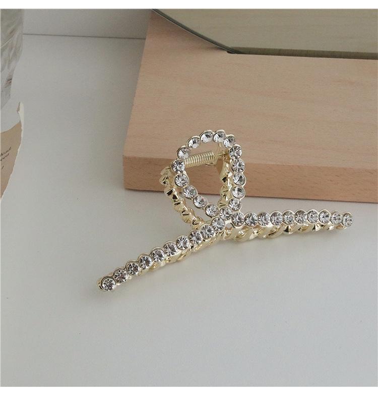 Korean Pearl Rhinestone Hair Clip - Fashionable Women's Accessory