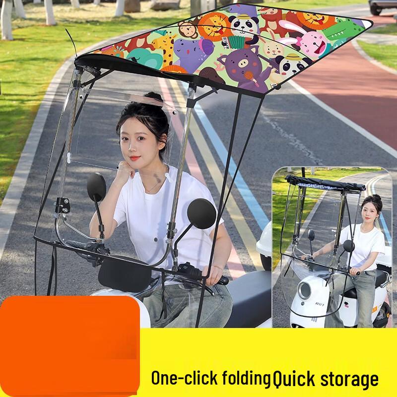 Li Shi Retractable Electric Vehicle Rain Canopy