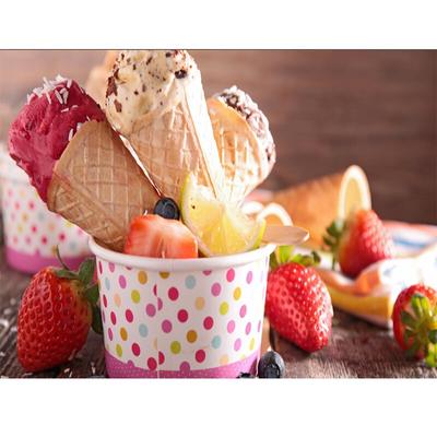 Fai da te Dolce Cono Gelato Ricamo Diamante Immagini Fatto a Mano Adesivo da Parete Mosaico Decorazione Ristorante