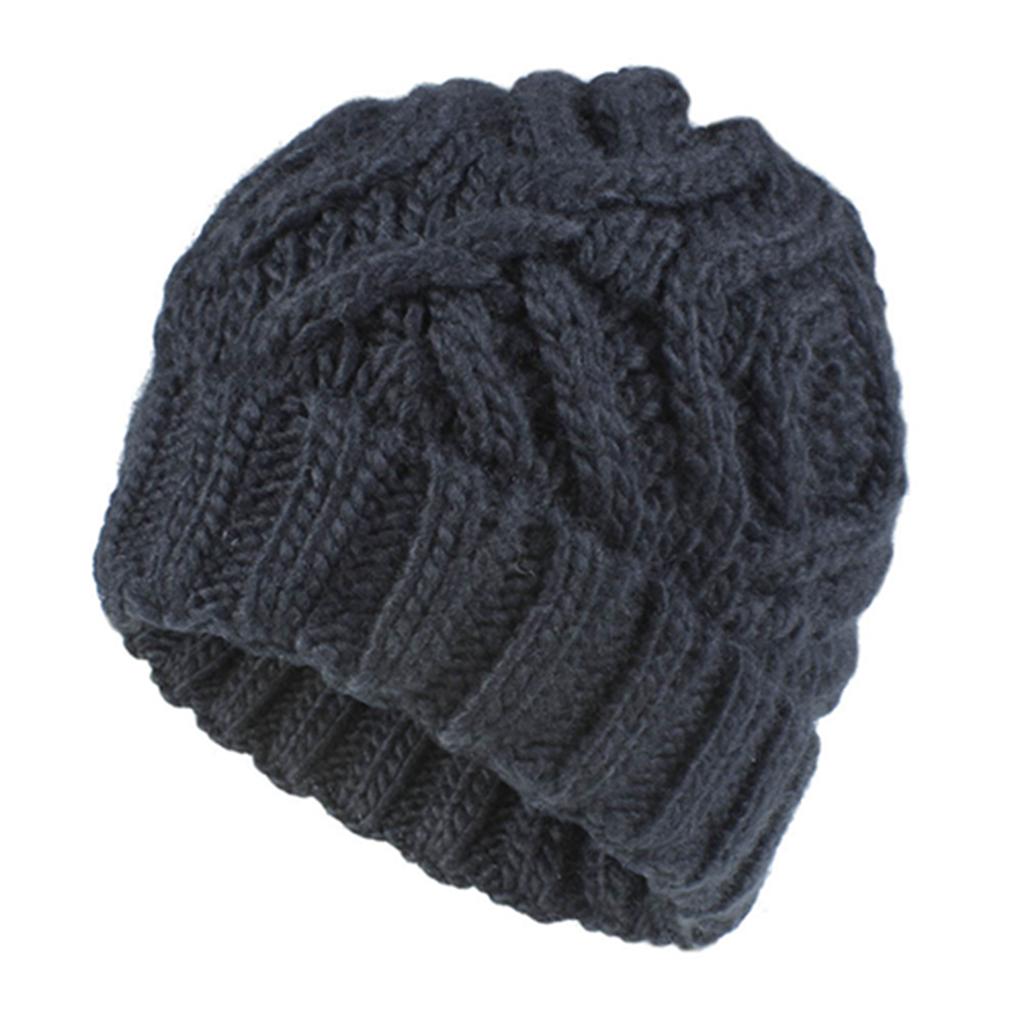 Women's Autumn Winter Wool Soft Fashion Warm Beanie Knitted Hat