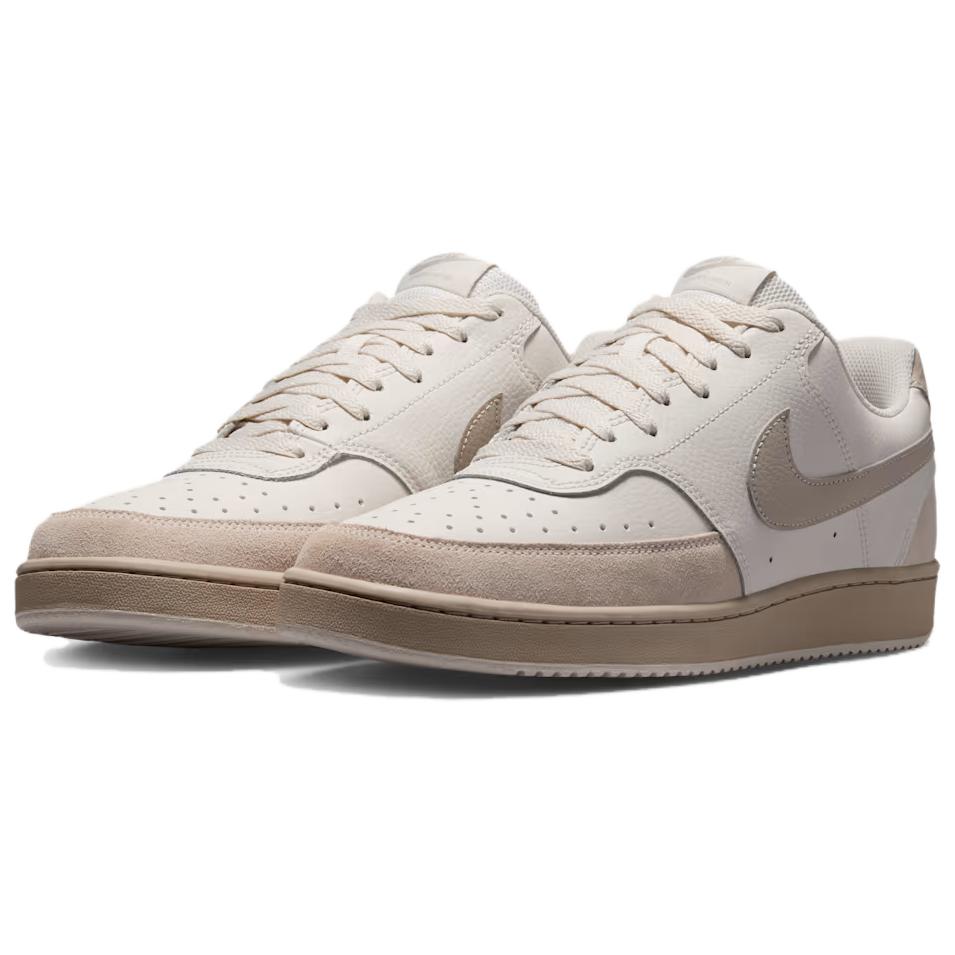 Nike Court Vision Lo Suede Comfortable Versatile Sneakers Men Sneakers White Gray IO0461001